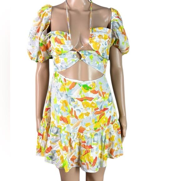 Hello Molly Yellow & Orange Floral Dress - Picture 4 of 9